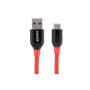 Anker Powerline+ USB-C to USB-A Cable Red 3ft Anker Powerline+ USB-C to USB-A Cable Red 3ft